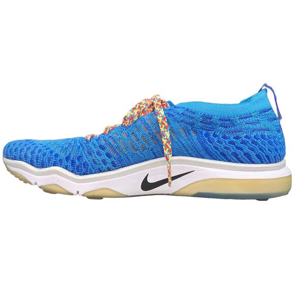 Nike Womens Air Zoom Fearless Fyknit 2 902166-401 Blue Running Shoes 6.5 - Picture 3 of 9